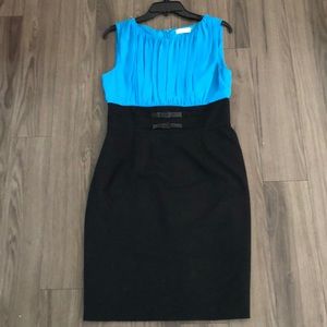 Size 8 Black and Blue Calvin Klein dress